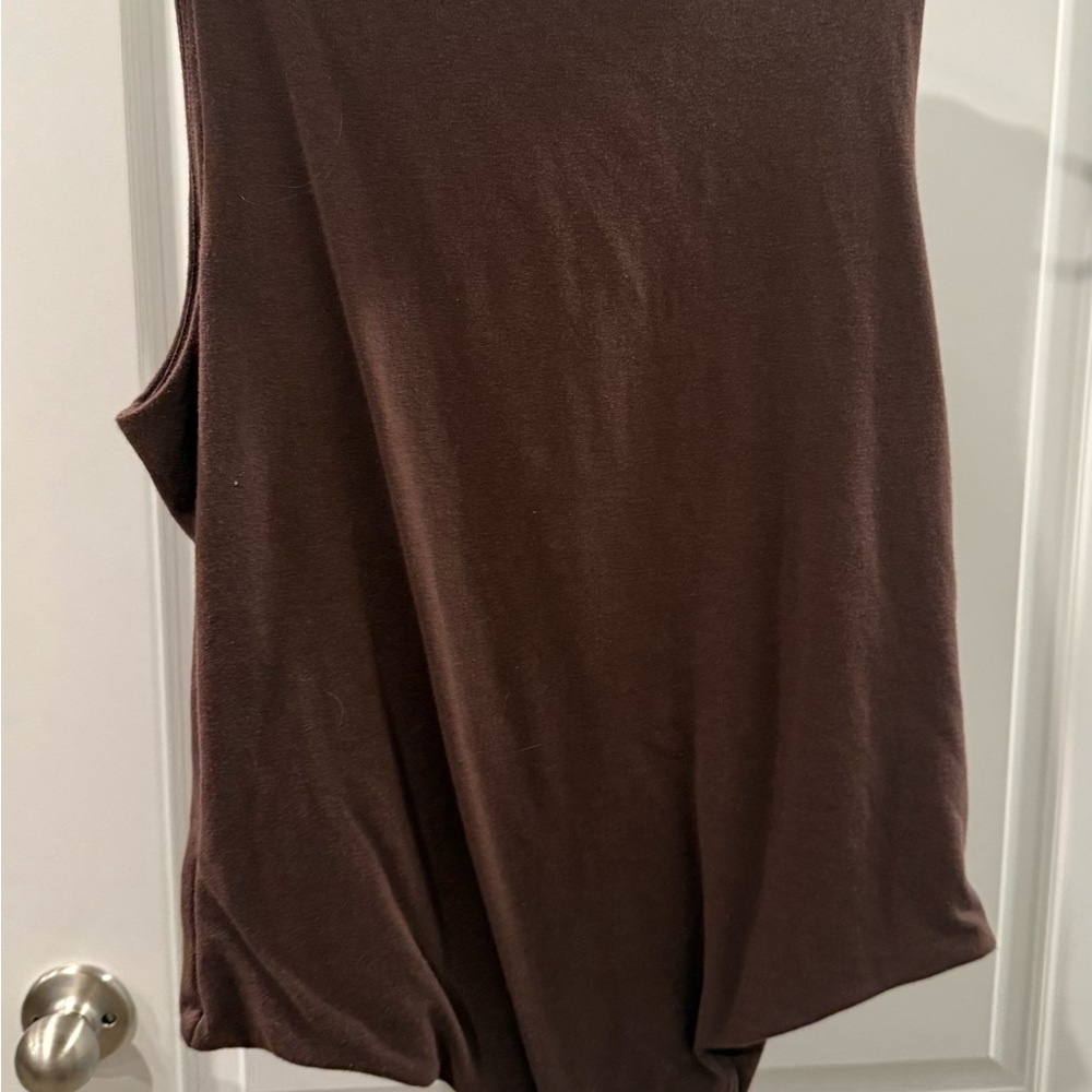 nuuds Classic Crewneck Tank Bodysuit XL Coffee EUC
